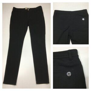 MICHAEL KORS Black 5 Pocket Logo Hardware Soft Fabric Jeans